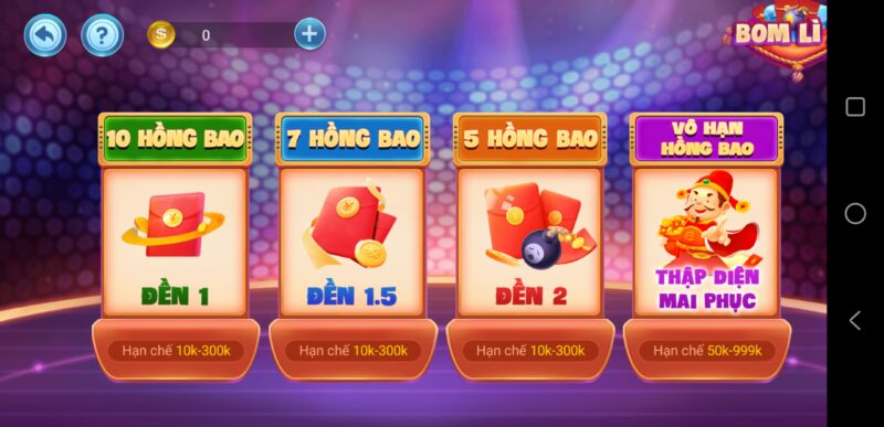 Tải app bom lì xì CF68 về máy