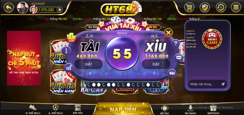 ma nguon game tai xiu 3