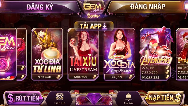 Giới thiệu game xóc đĩa Gemwin